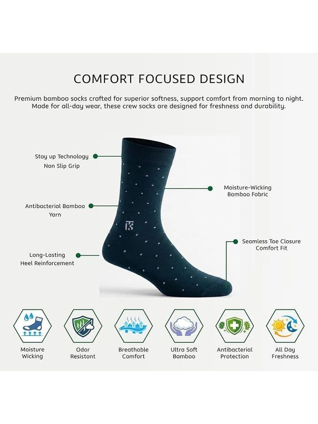 Kikitoes Men Pack of 2 Assorted Striped Ankle Length Socks thumbnail 7