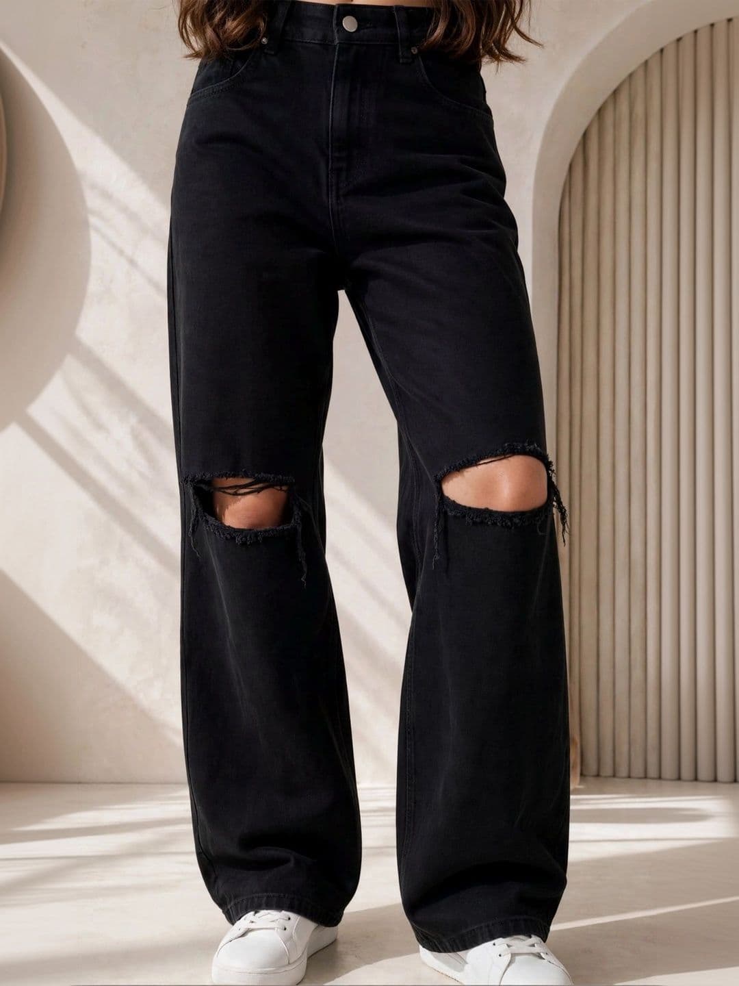 Moda Rapido Women Classic Regular Fit Mid-Rise Highly Distressed Stretchable Jeans - view 1