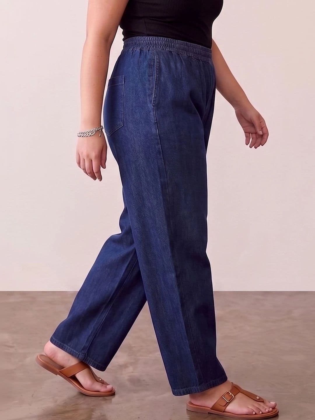 Style Quotient Plus Women Classic Relaxed Fit High-Rise Jeans thumbnail 4
