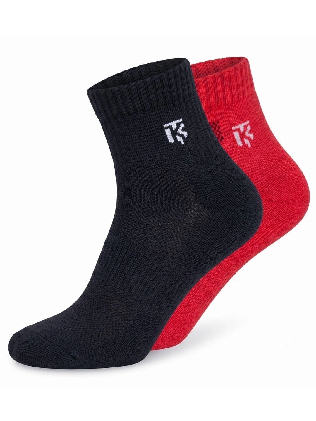 Kikitoes Men Pack of 2 Bamboo Assorted Solid Ankle Socks Soft Breathable Cushioned - view 1