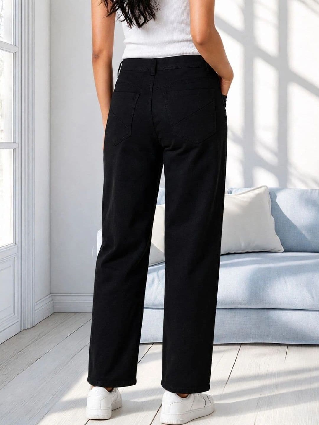 SZN Women Classic Regular Fit Mid-Rise Stretchable Jeans thumbnail 2
