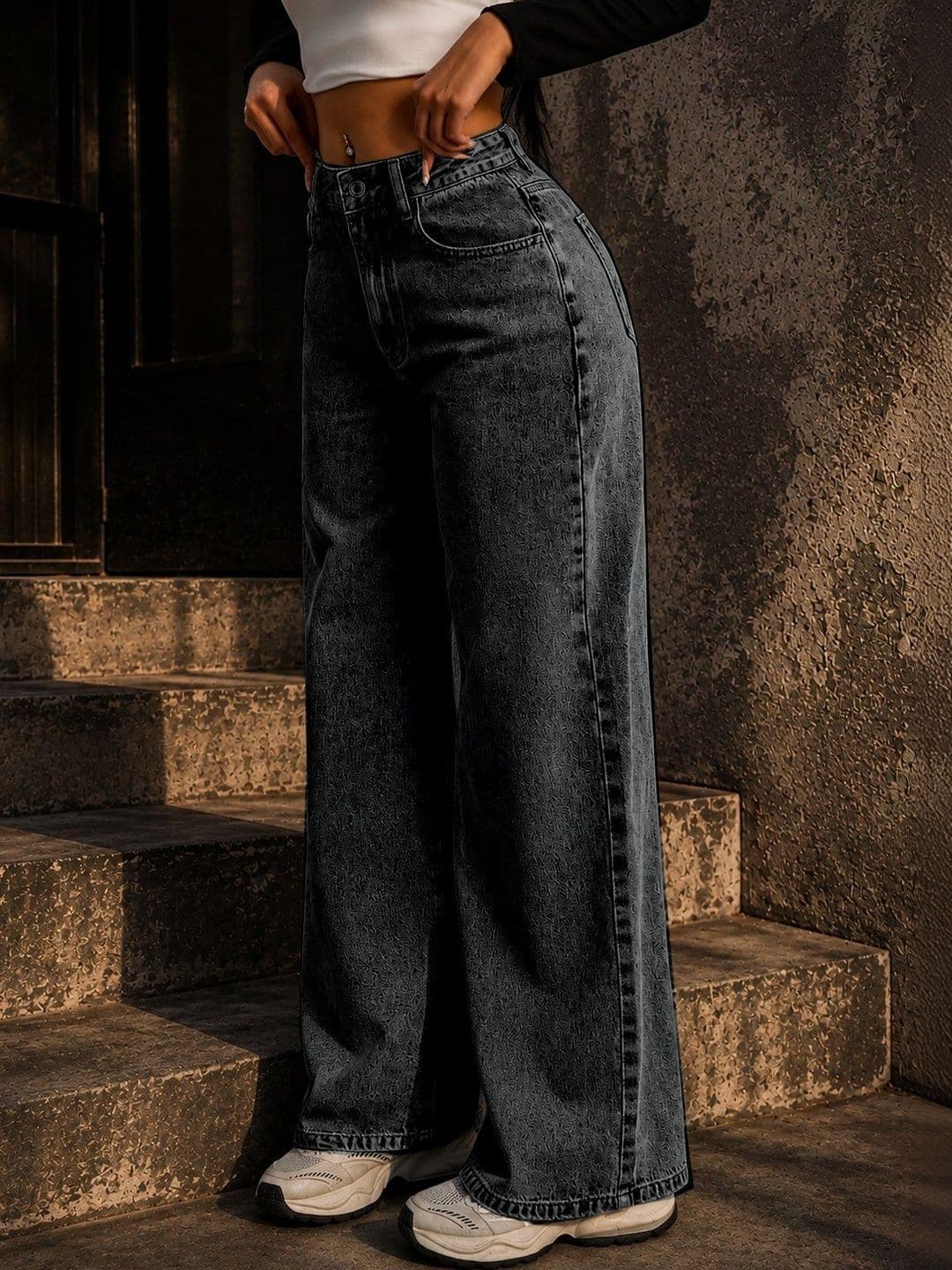 Flying Girls Women Comfort Boyfriend Fit High-Rise Light Fade Stretchable Jeans thumbnail 3