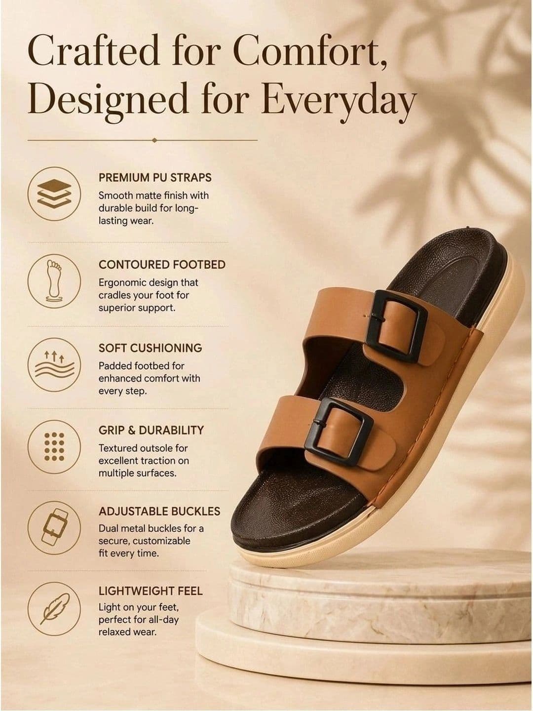 Roadster Men Comfort Sandals thumbnail 3