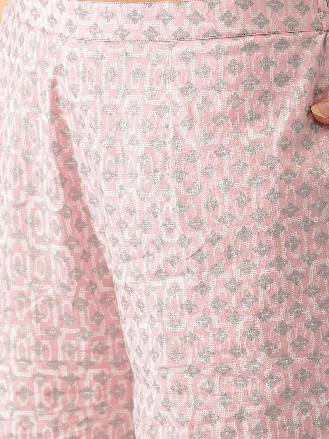 Utsavya Women Ethnic Motifs Printed Regular Pure Cotton Kurta with Palazzos & With Dupatta thumbnail 5
