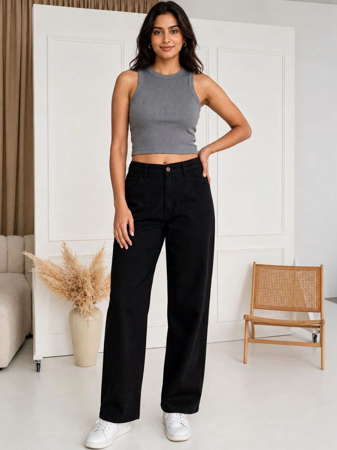 SZN Women Classic Regular Fit Mid-Rise Stretchable Jeans thumbnail 2