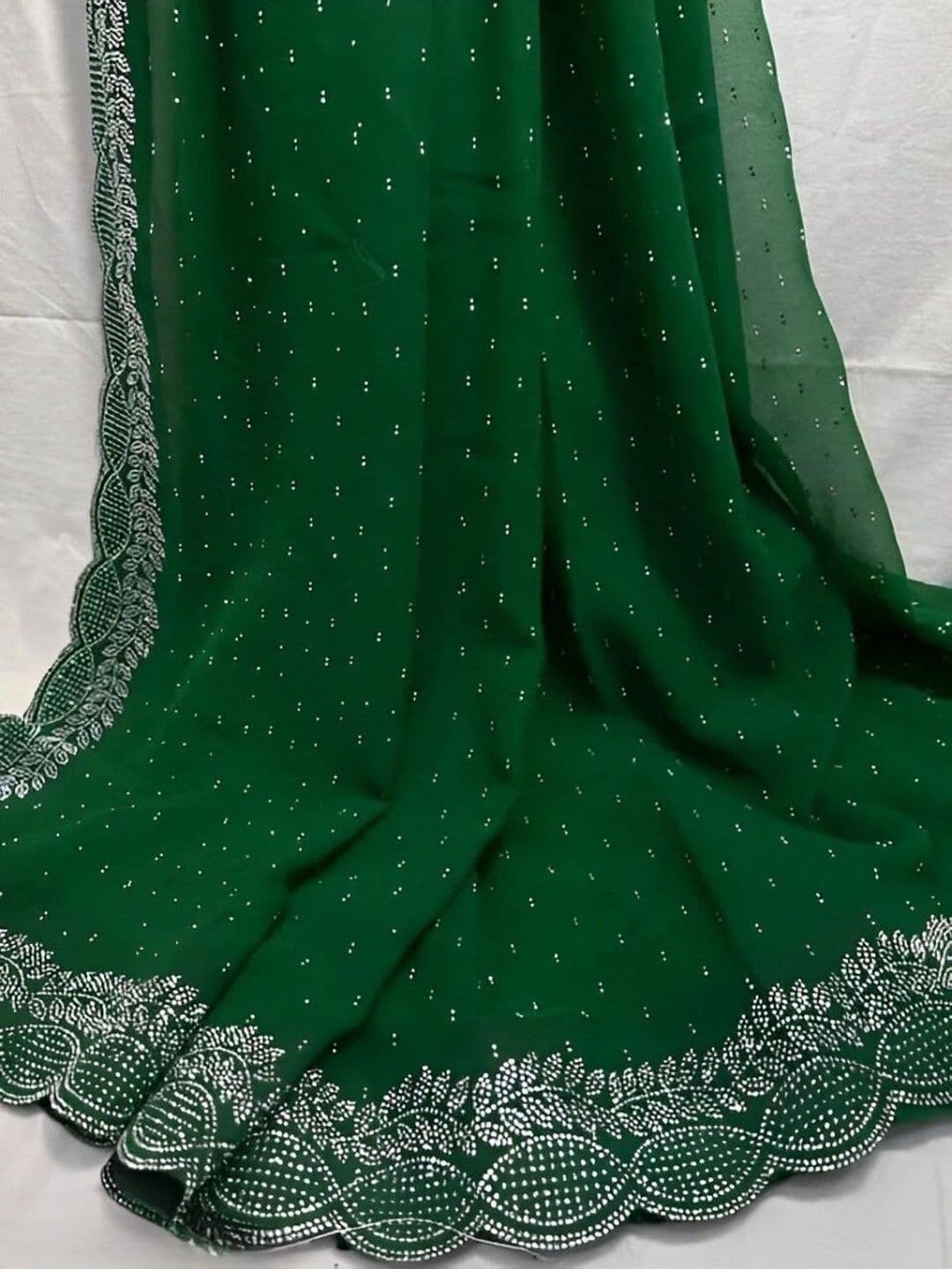 RENBRIZA Poly Georgette Saree thumbnail 3