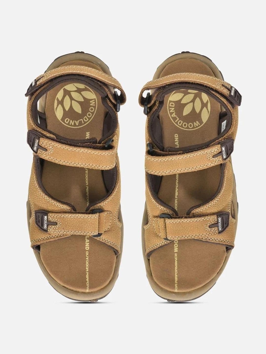 Woodland Men Leather Comfort Sandals thumbnail 5