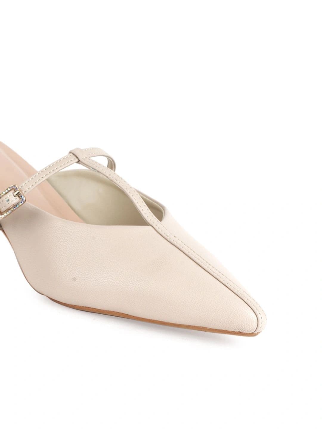 Chemistry PU Kitten Mules with Buckles thumbnail 4