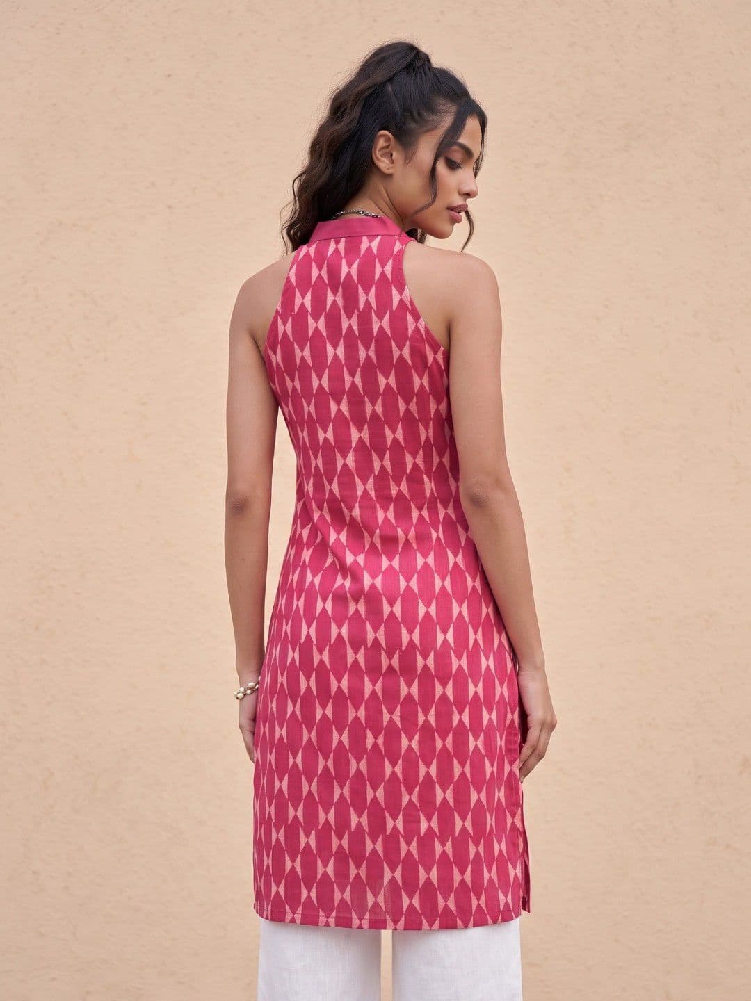 fusion by glitchez Women Geometric Printed Kurta thumbnail 3