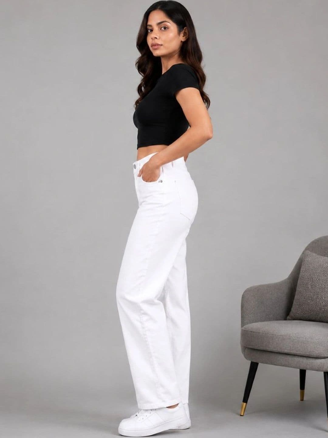 SZN Women Classic Regular Fit Mid-Rise Stretchable Jeans thumbnail 4