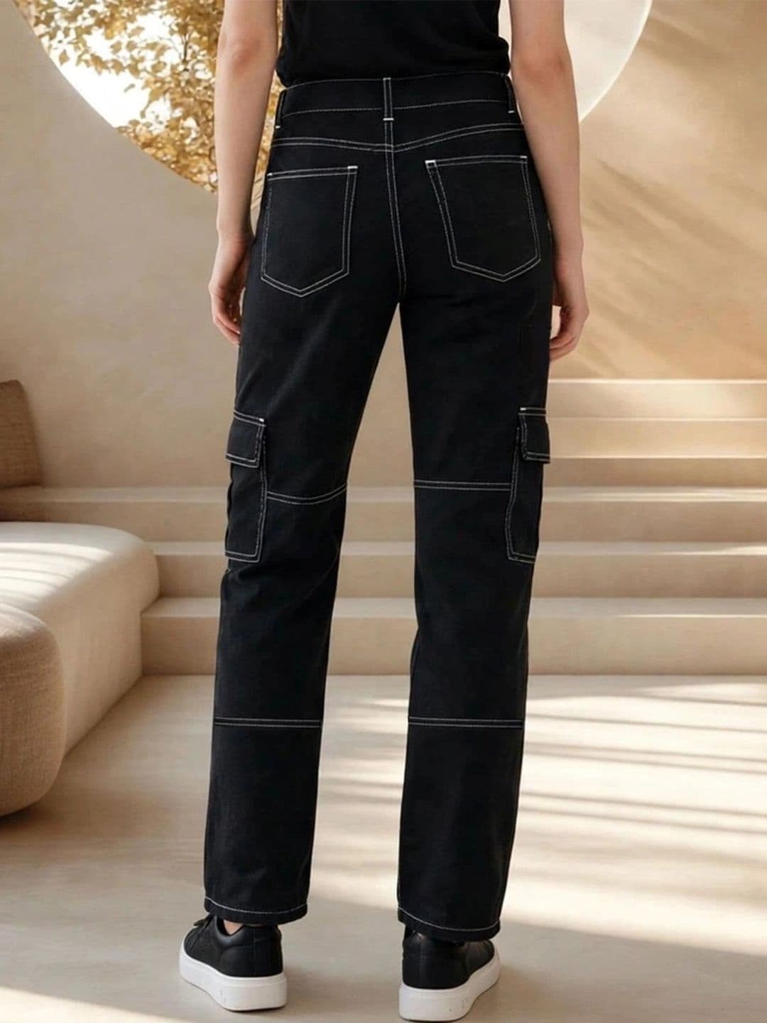 SZN Women Classic Regular Fit Mid-Rise Stretchable Jeans thumbnail 4