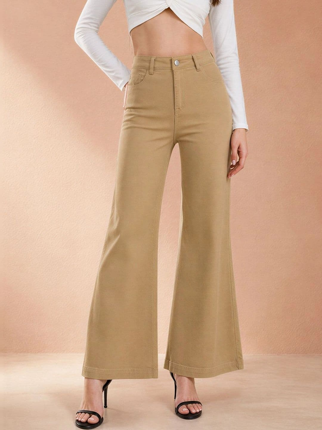 ATELIER REBEL Women Wide Leg Mid-Rise Jeans - view 1