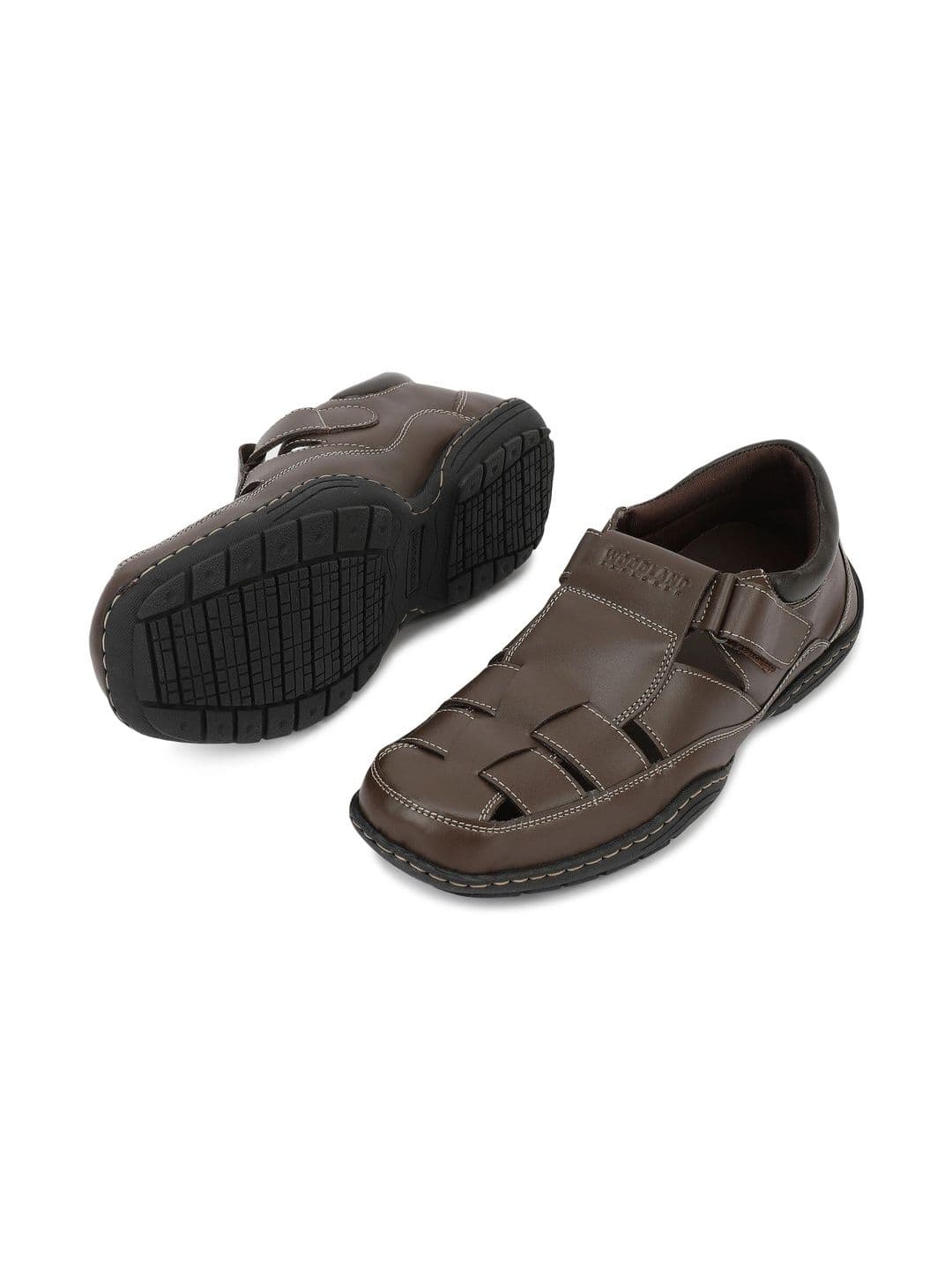 Woodland Men Leather Fisherman Sandals thumbnail 4