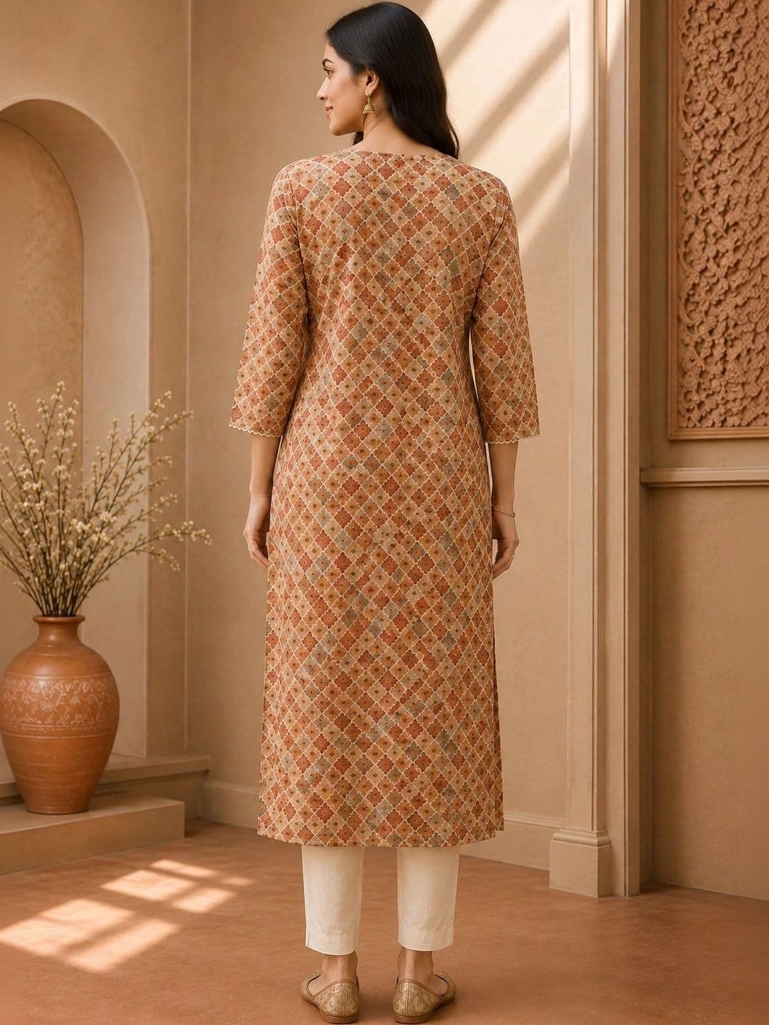 Anouk Women Geometric Printed Kurta thumbnail 5
