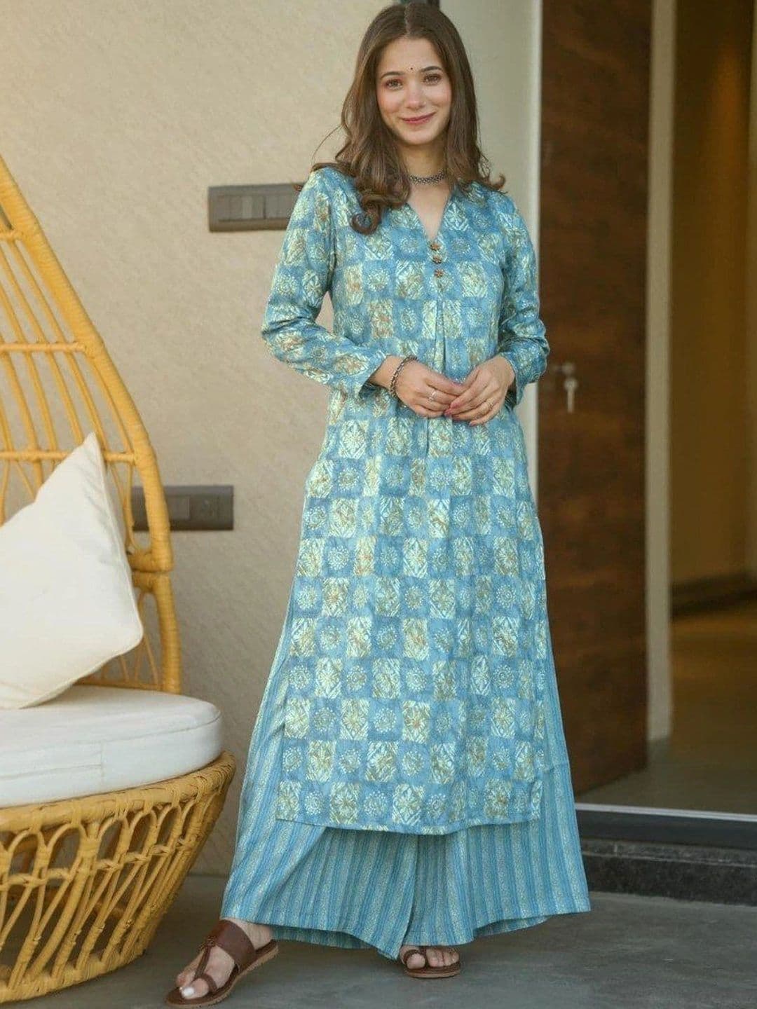 GREEN PEARS Women Printed Palazzos - view 1