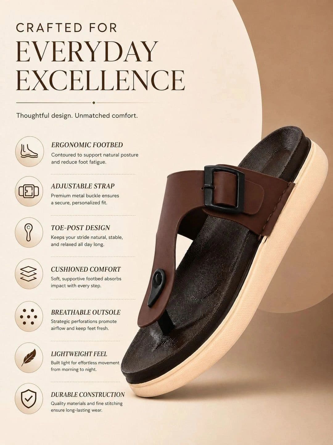 Roadster Men Comfort Sandals thumbnail 4