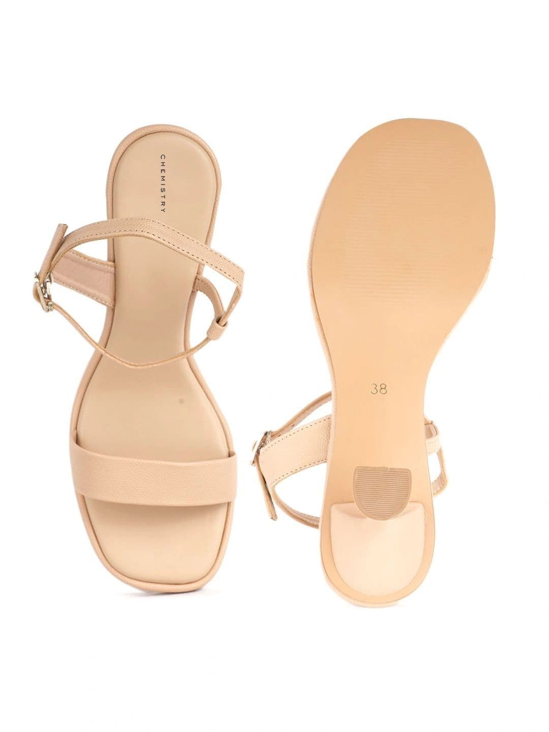 Chemistry Textured PU Slim Heeled Sandals thumbnail 2