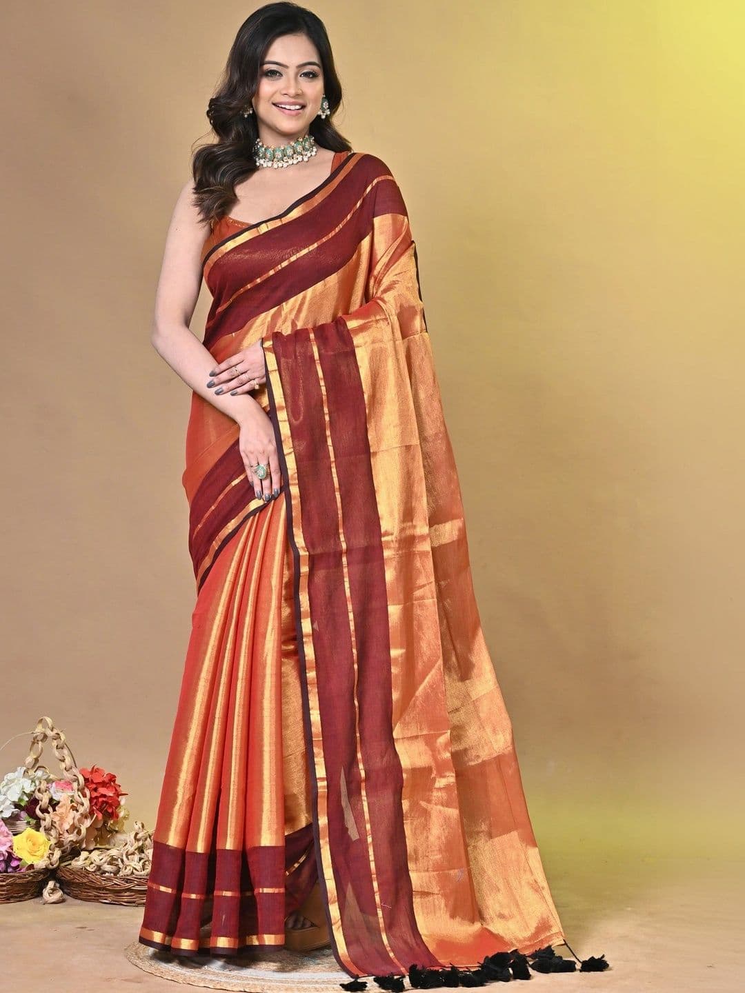 SAANTHA Tissue Saree - view 1