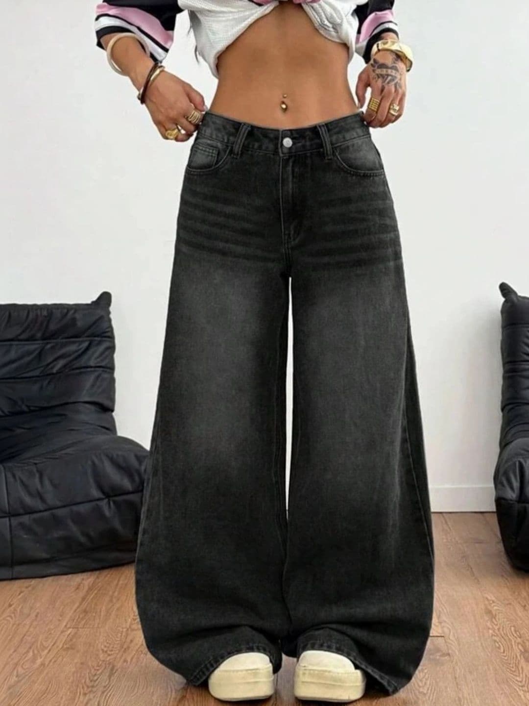 CORSICA Women High-Rise Low Distress Light Fade Jeans thumbnail 2