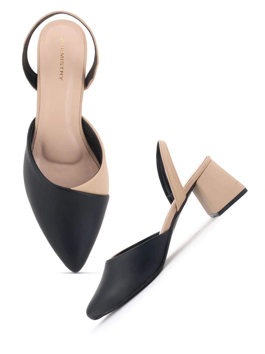 Chemistry Colourblocked PU Block Pumps thumbnail 4