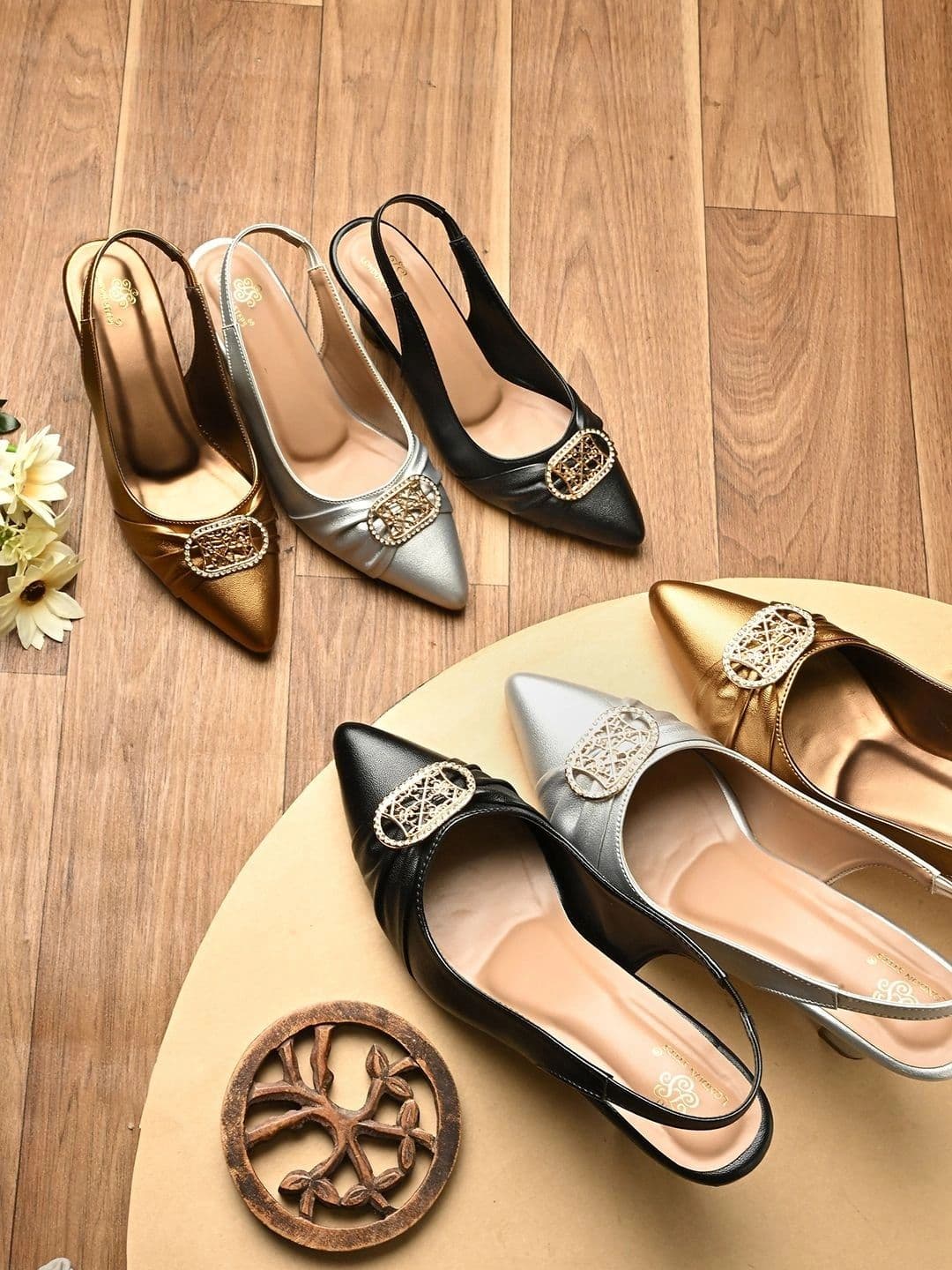 LONDON STEPS Block Pumps with Buckles thumbnail 7