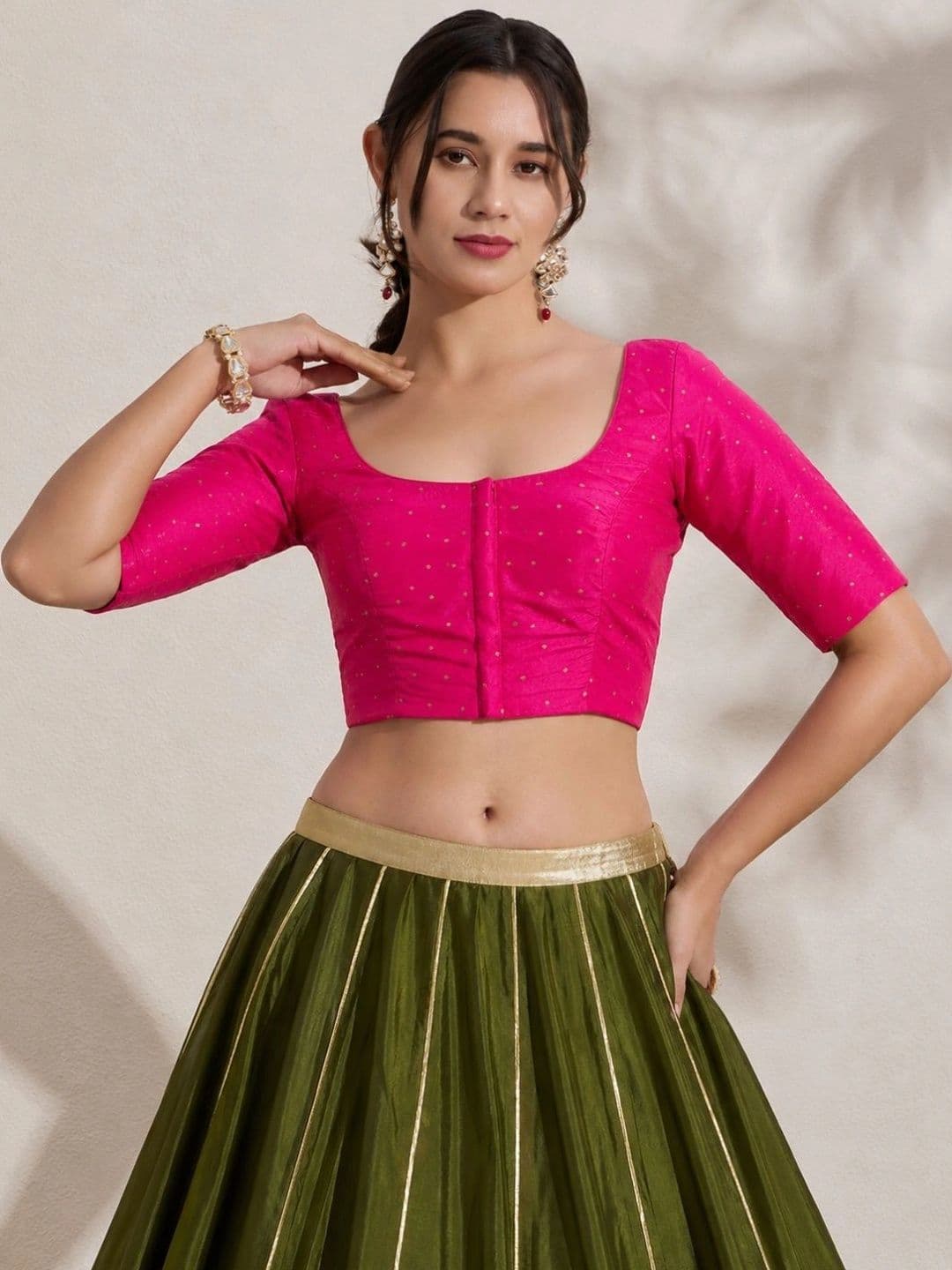 The Blouse Originals Silk Embellished Saree Blouse - view 1