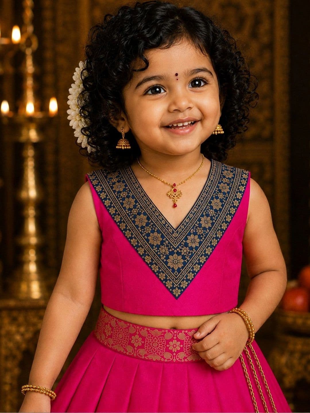 amzira Girls Ready to Wear Lehenga & thumbnail 3