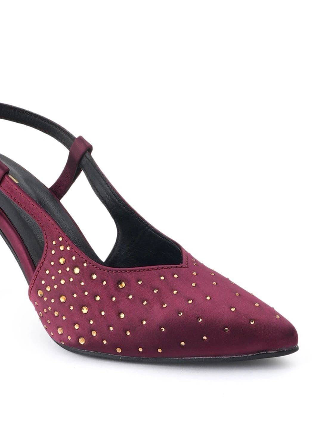 Lavie Embellished PU Slim Heeled Pumps thumbnail 4
