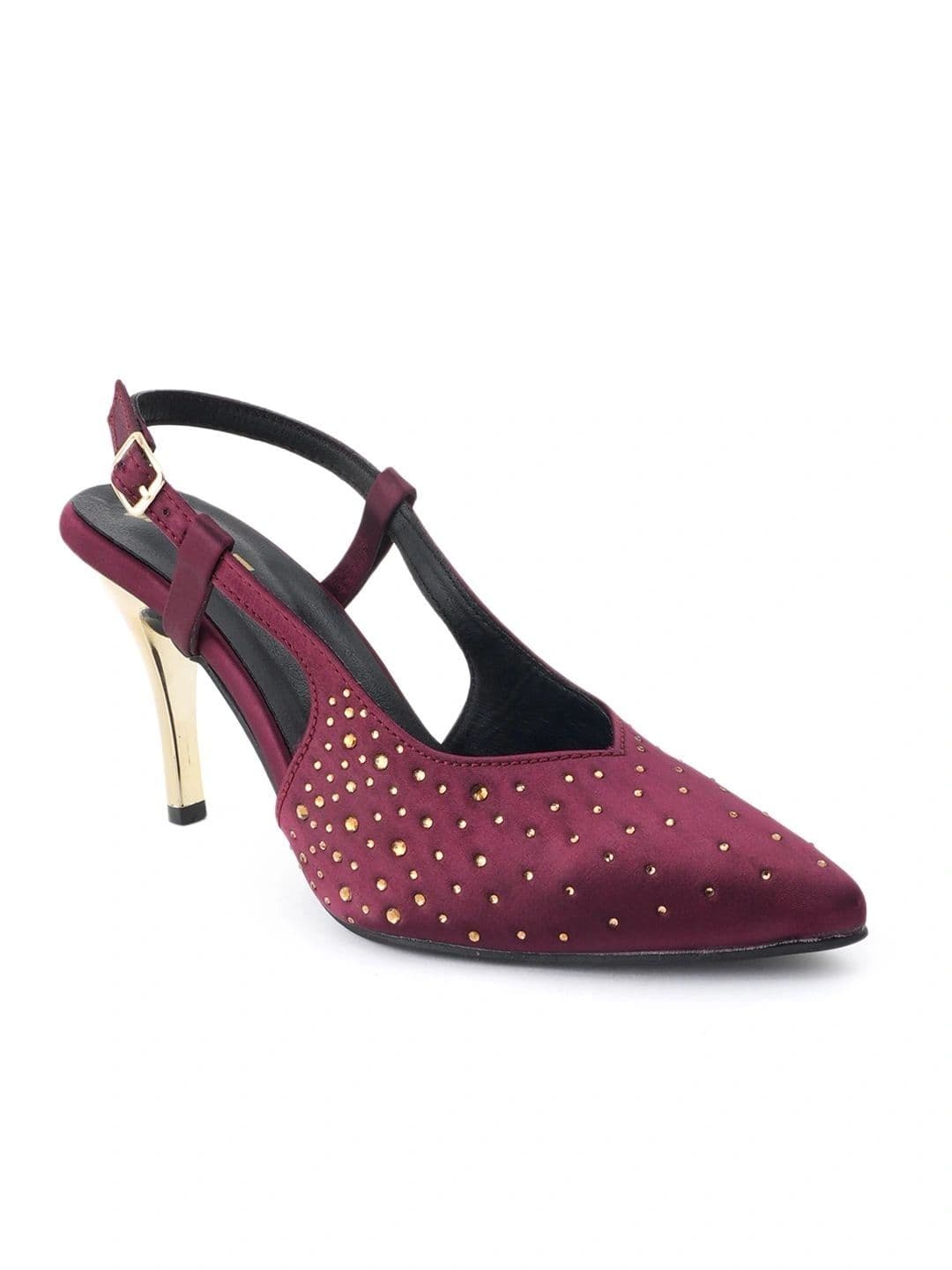 Lavie Embellished PU Slim Heeled Pumps thumbnail 2