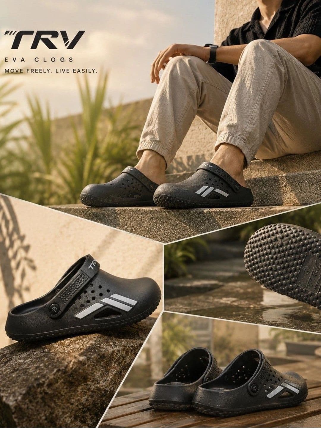 TRV Men Clogs Sandals thumbnail 4