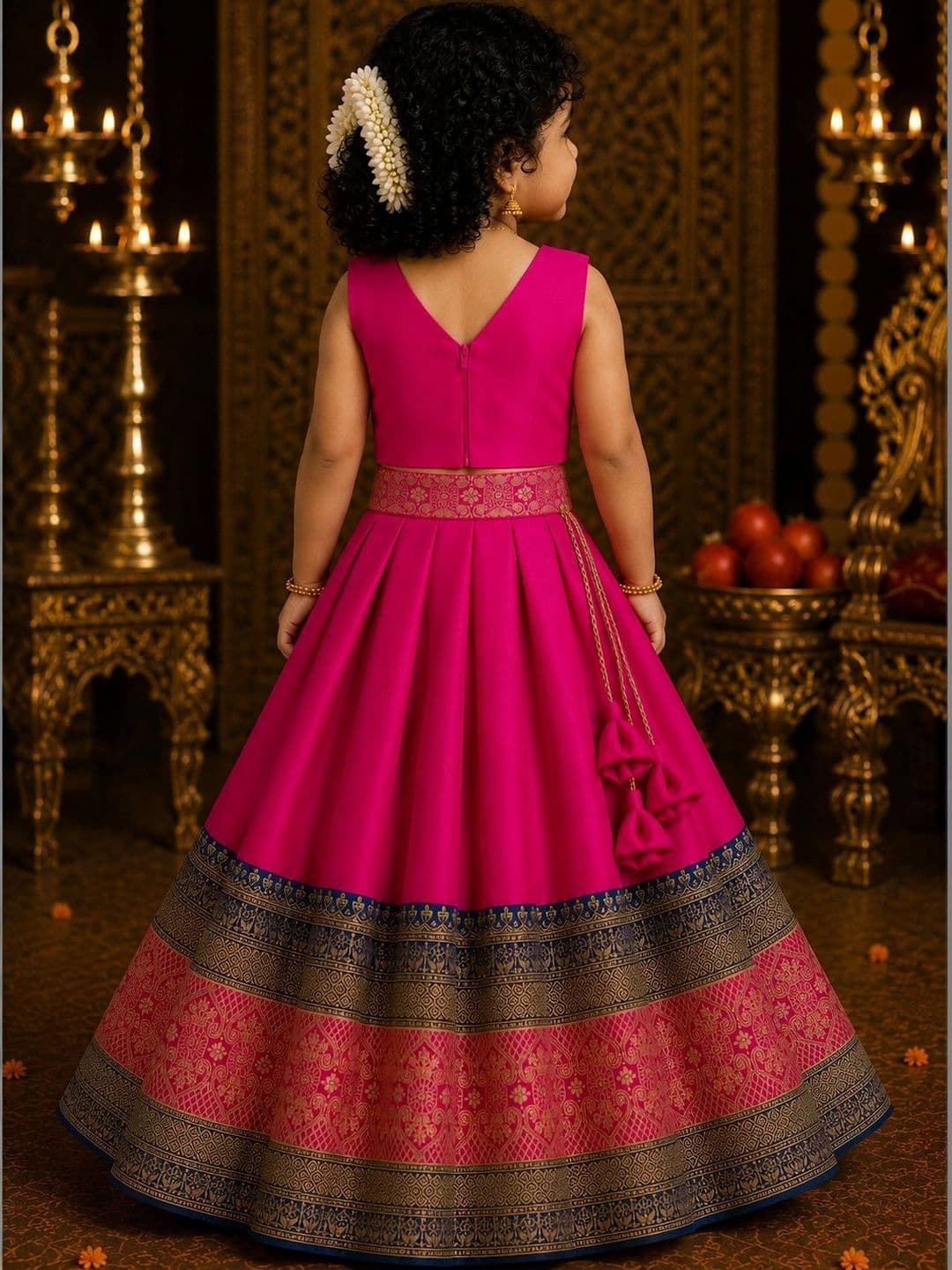 amzira Girls Ready to Wear Lehenga & thumbnail 2
