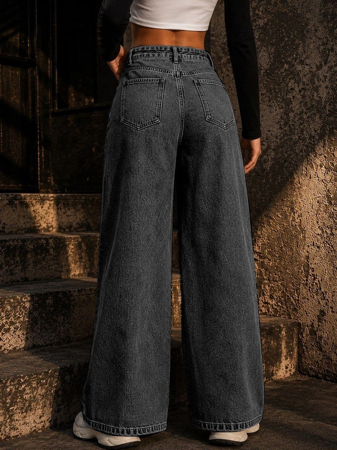 Flying Girls Women Comfort Boyfriend Fit High-Rise Light Fade Stretchable Jeans thumbnail 2