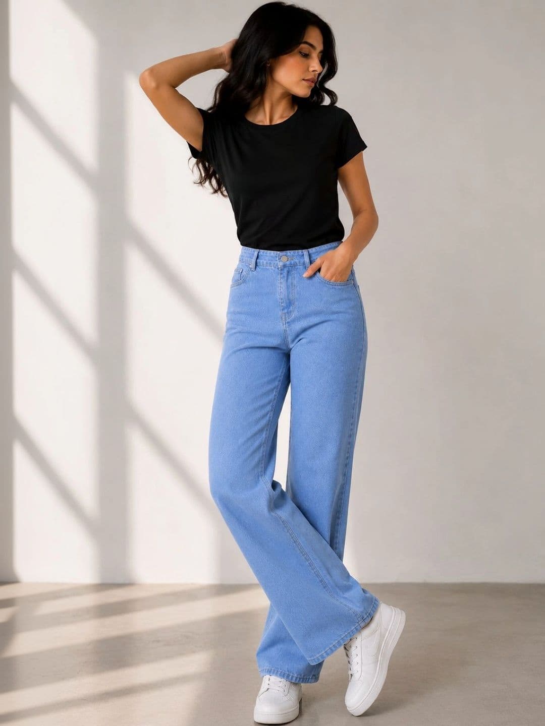 SZN Women Classic Regular Fit Mid-Rise Stretchable Jeans thumbnail 5