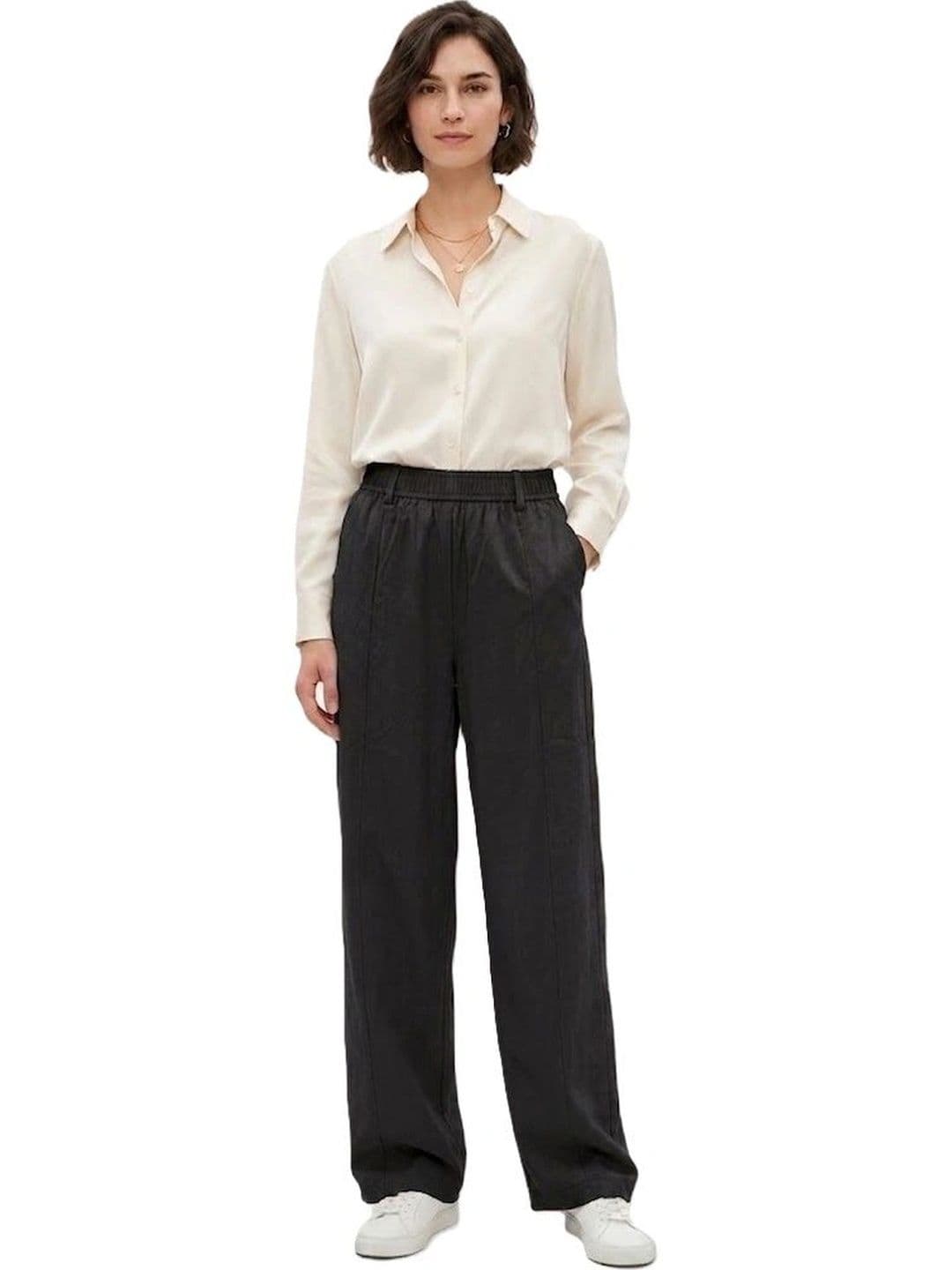 Alexvyan Women Knitted Cropped Palazzos thumbnail 2
