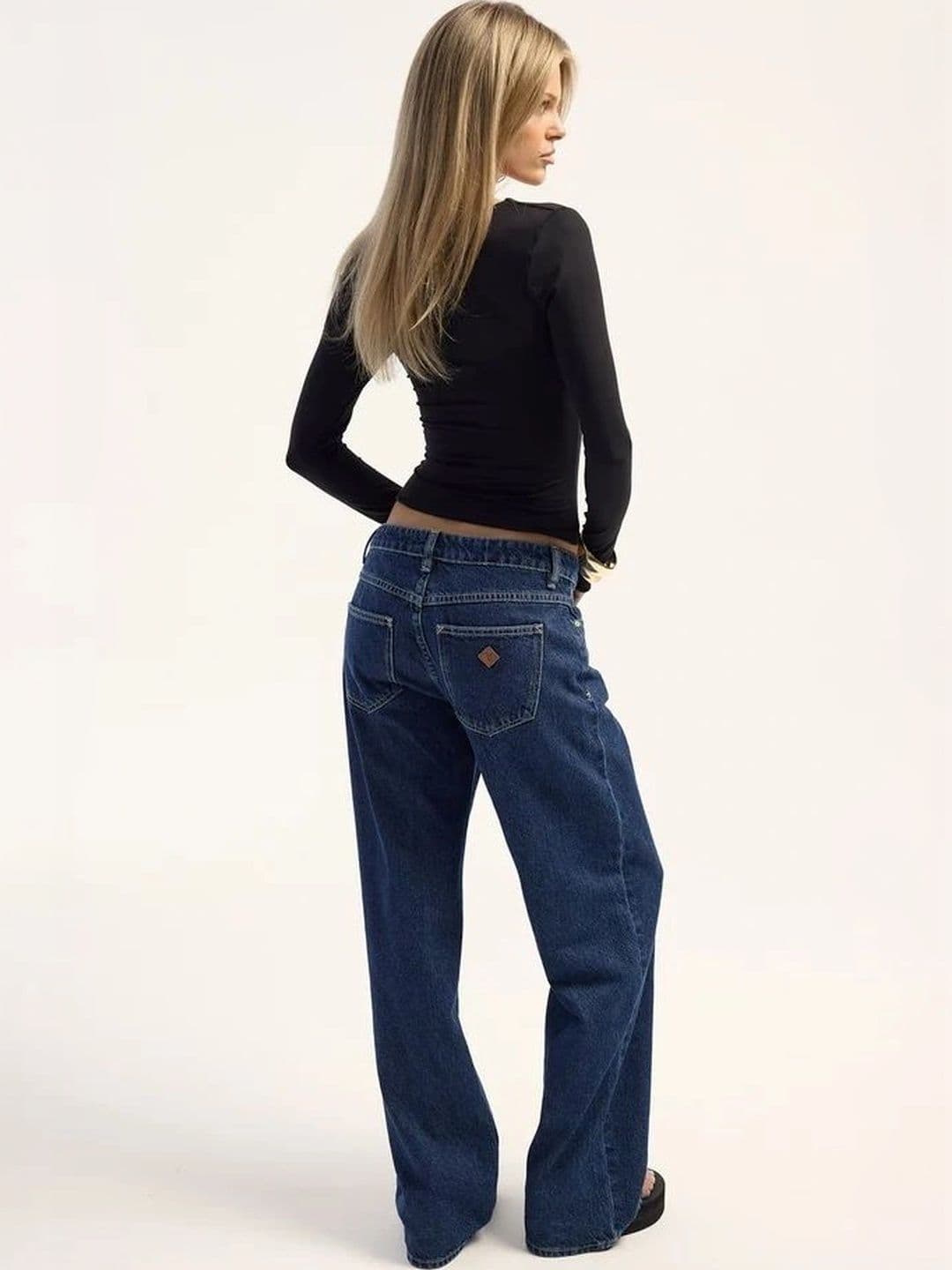 Aadvi Fashion Women Comfort Wide Leg High-Rise Stretchable Jeans thumbnail 3