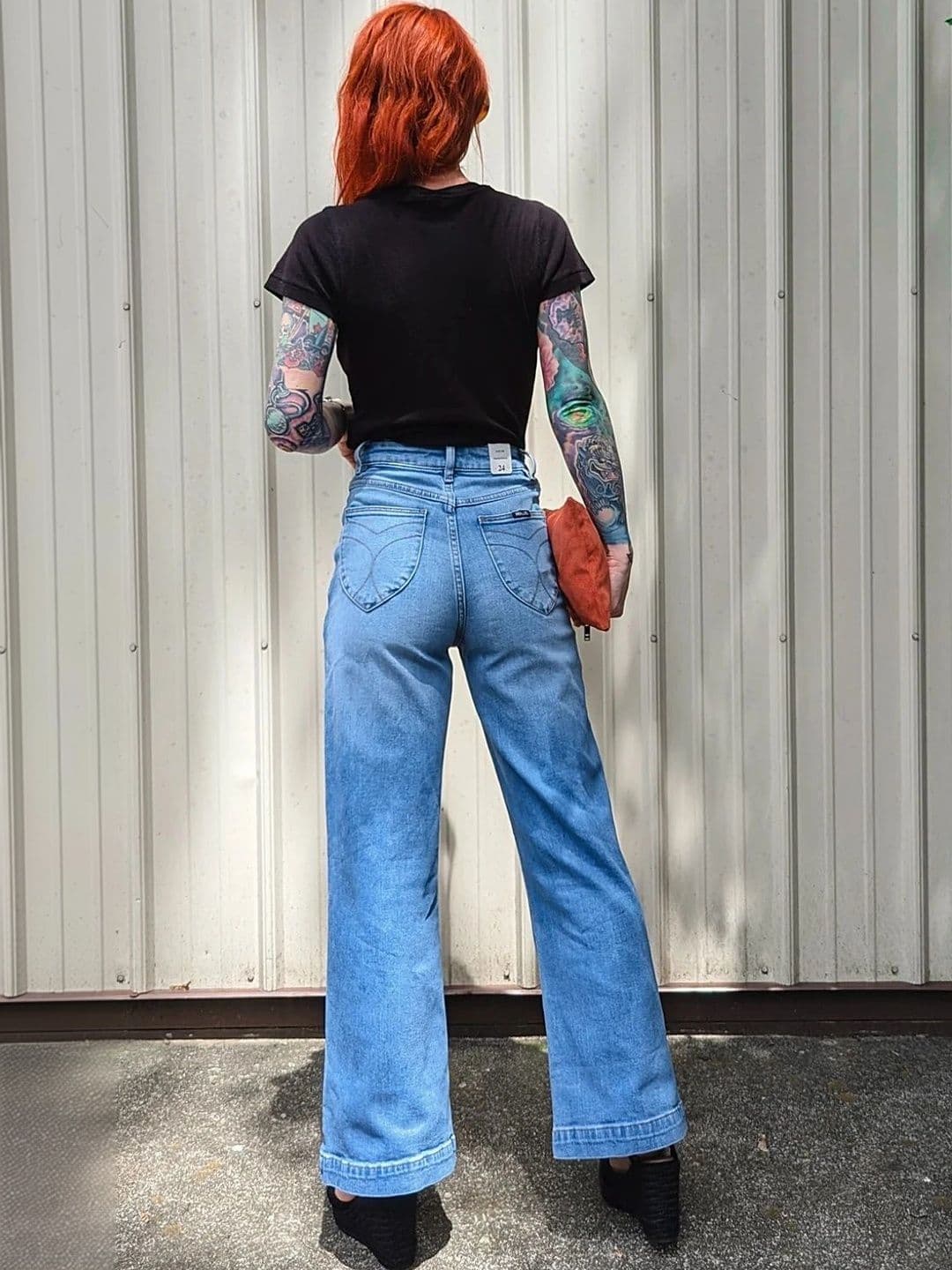 Aadvi Fashion Women Comfort Wide Leg High-Rise Light Fade Stretchable Jeans thumbnail 6