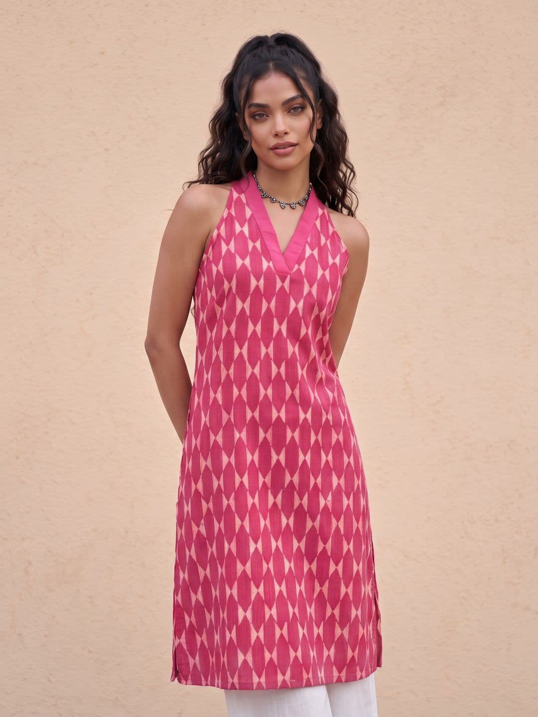 fusion by glitchez Women Geometric Printed Kurta - view 1