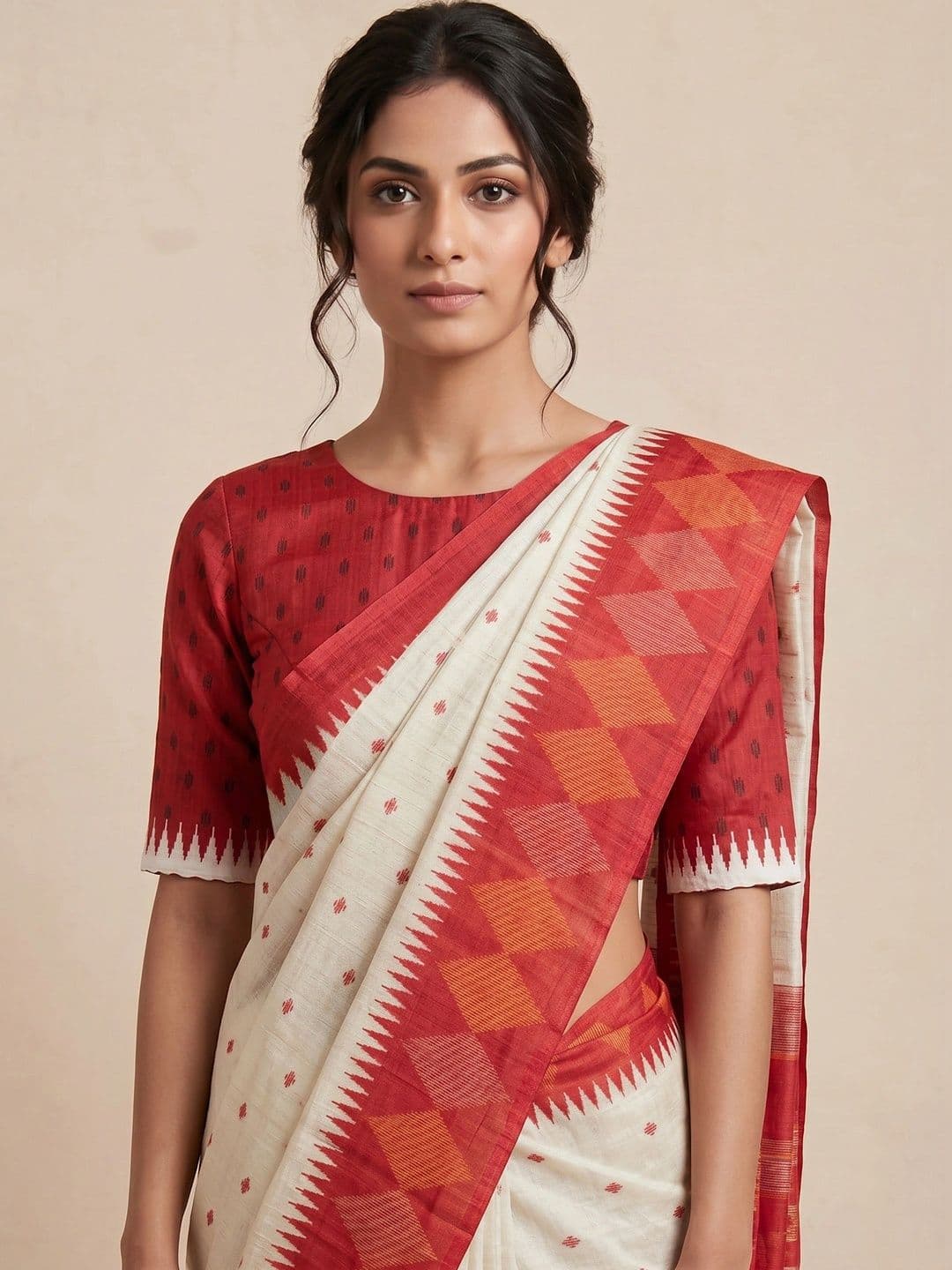 SAANTHA Ethnic Motifs Pure Silk Designer Saree thumbnail 2