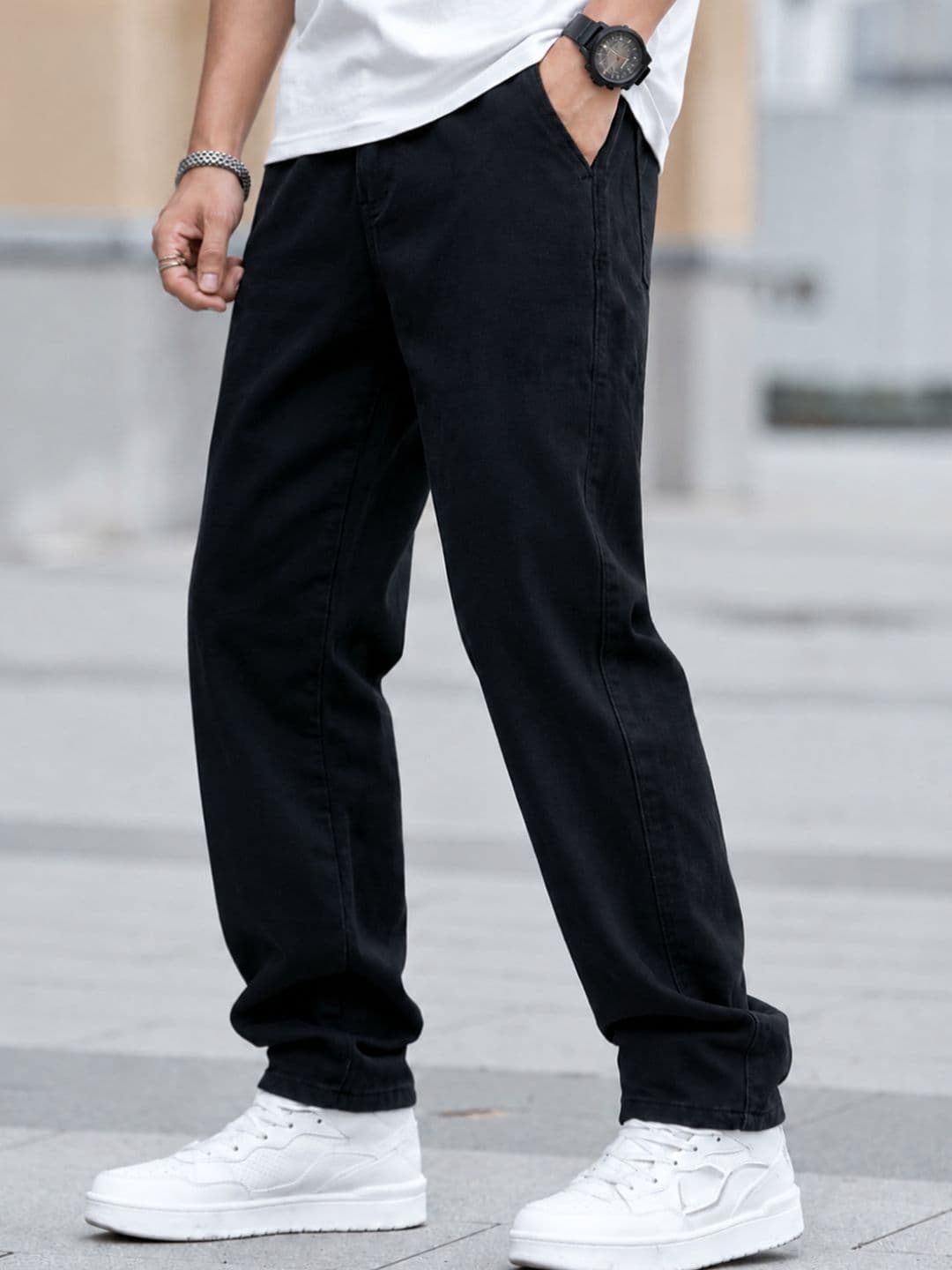 Hyraa Club Men Straight Fit Cotton Jeans thumbnail 3