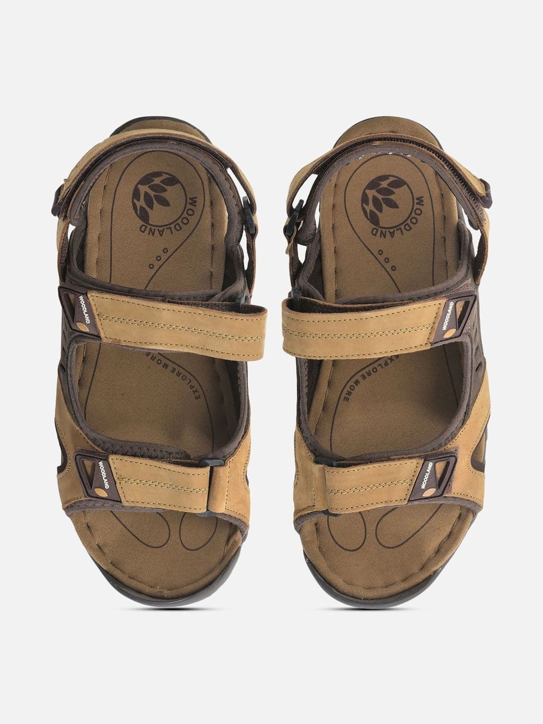 Woodland Men Leather Comfort Sandals thumbnail 3