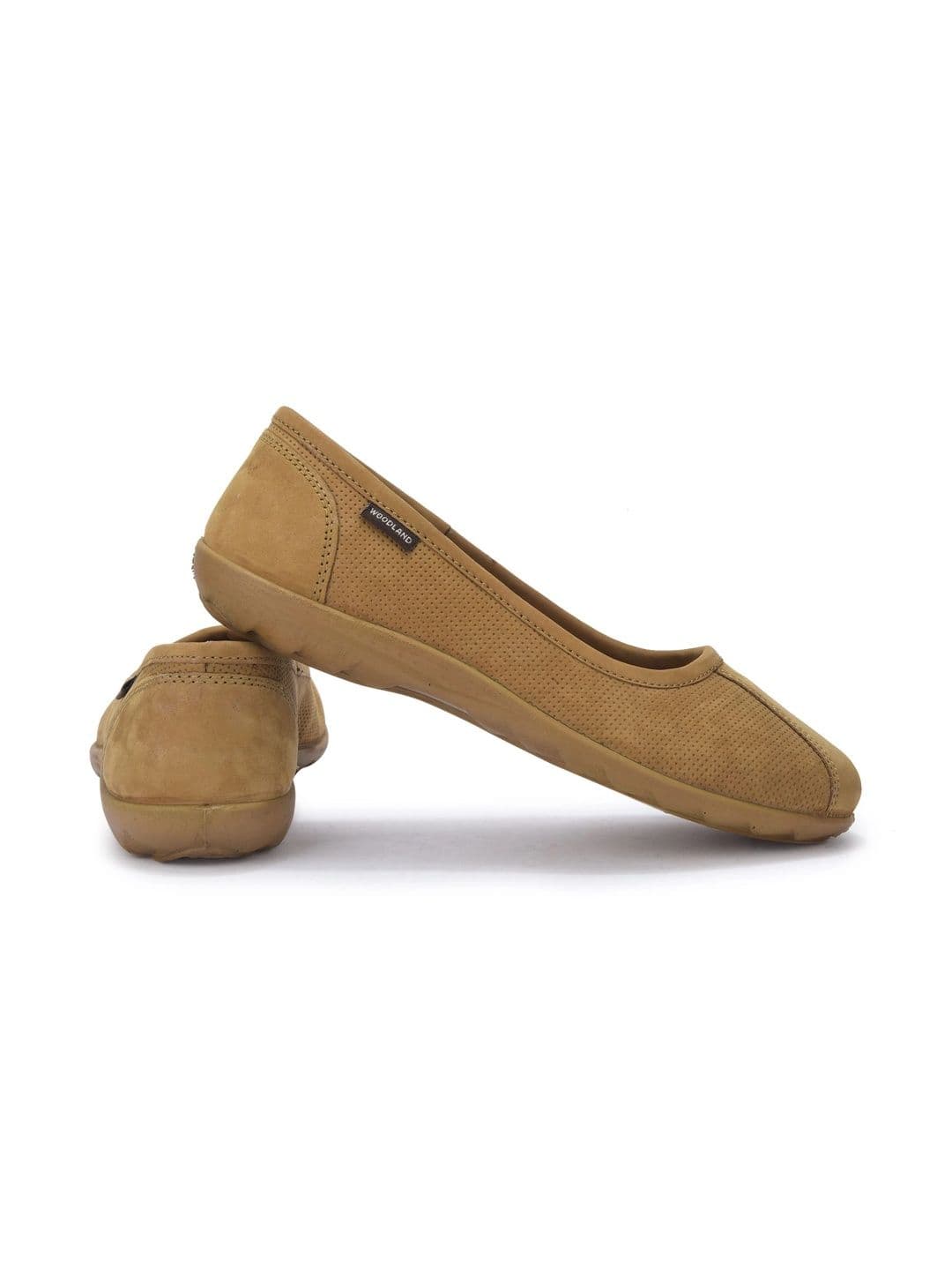 Woodland Women Perforations Leather Loafers thumbnail 3