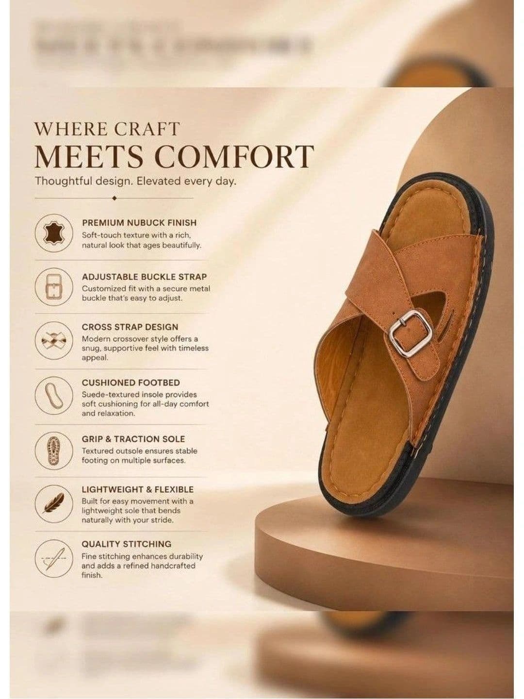 Roadster Men Suede Comfort Sandals thumbnail 4