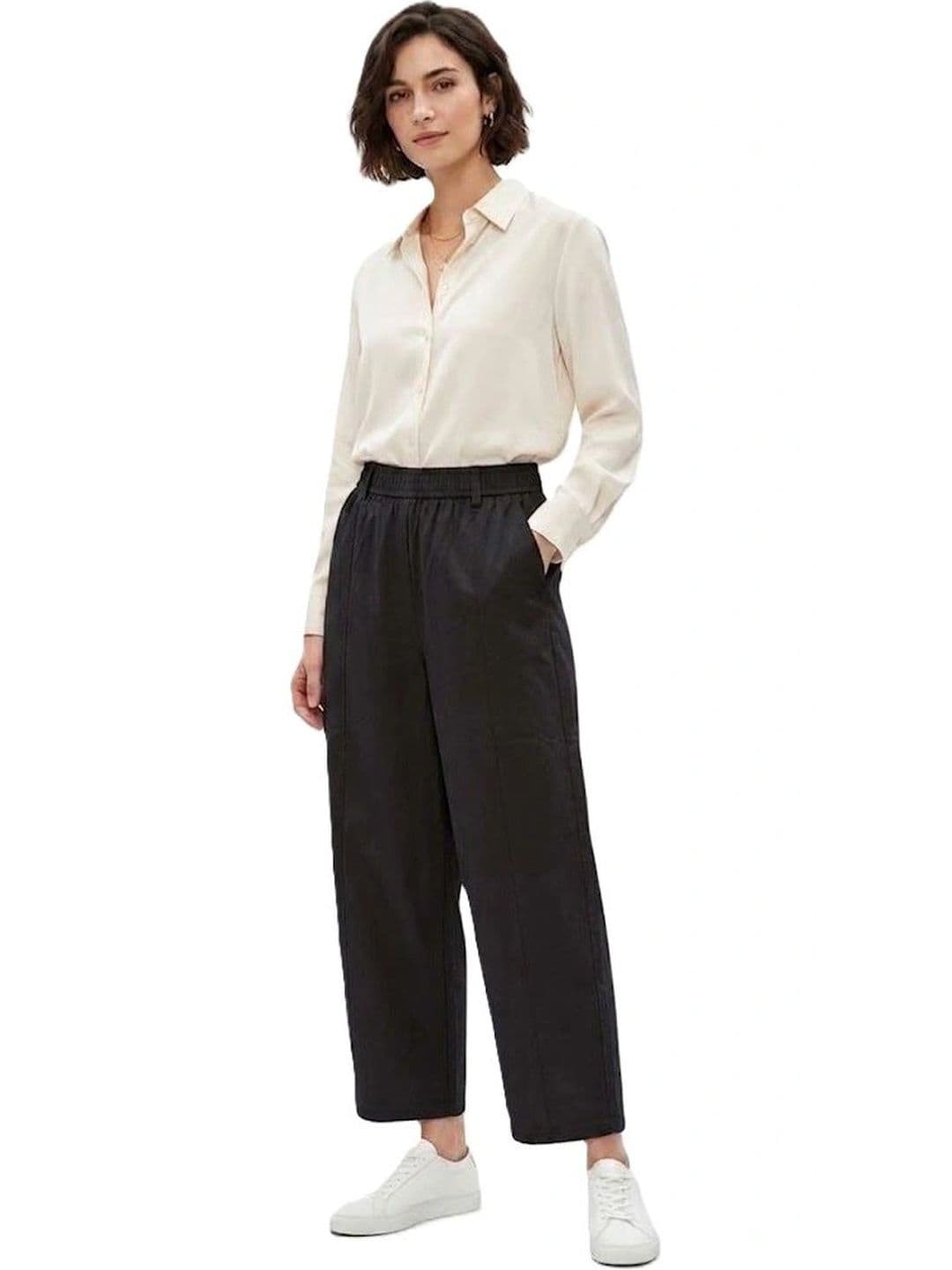 Alexvyan Women Knitted Cropped Palazzos - view 1