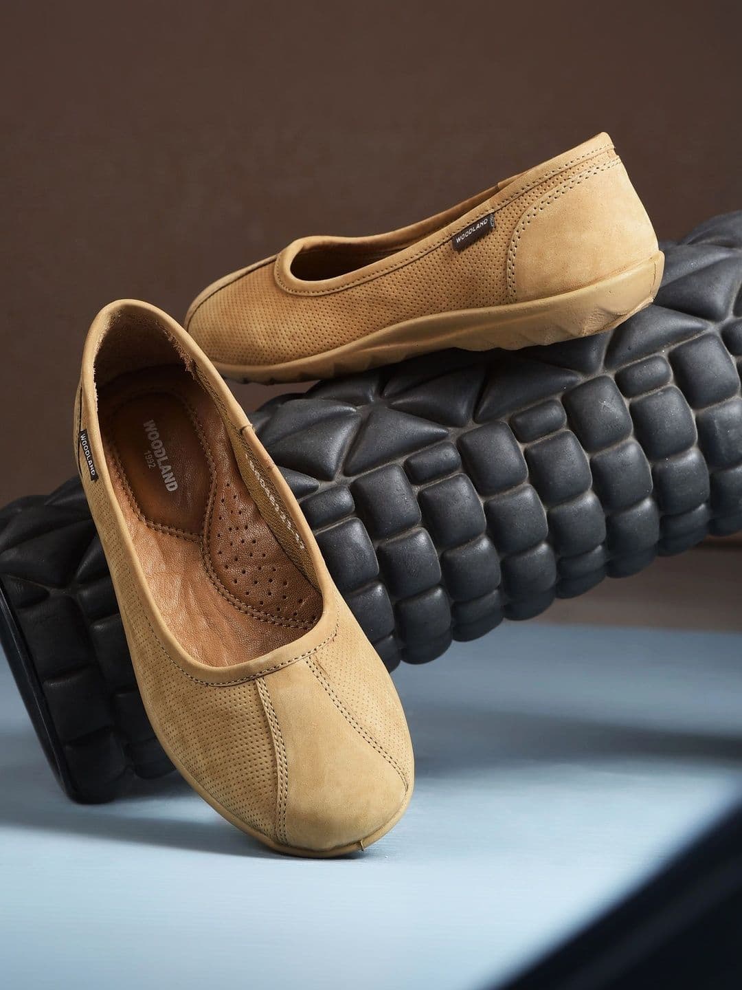 Woodland Women Perforations Leather Loafers - view 1