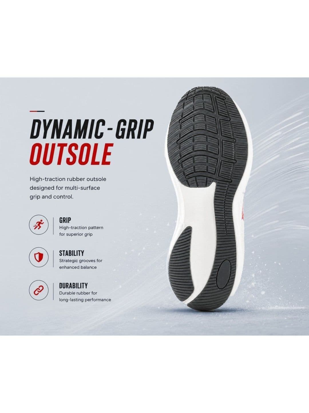 KRAASA Men Textile Running Non-Marking Shoes thumbnail 7