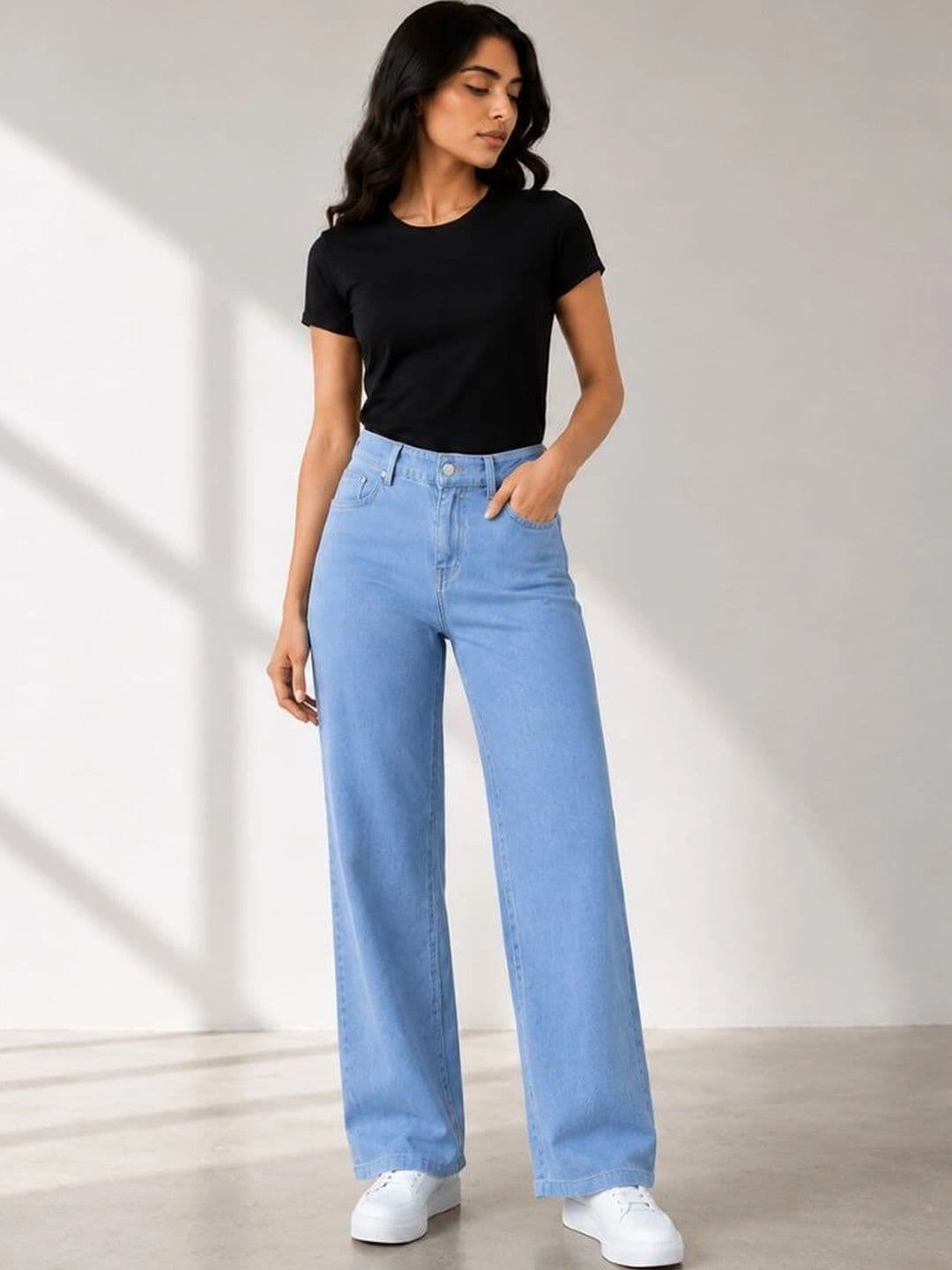 Moda Rapido Women Classic Regular Fit Mid-Rise Stretchable Jeans thumbnail 3