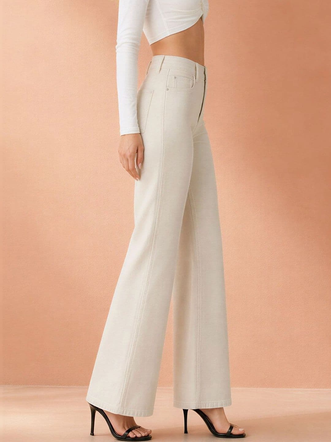 ATELIER REBEL Women Wide Leg Mid-Rise Jeans thumbnail 4