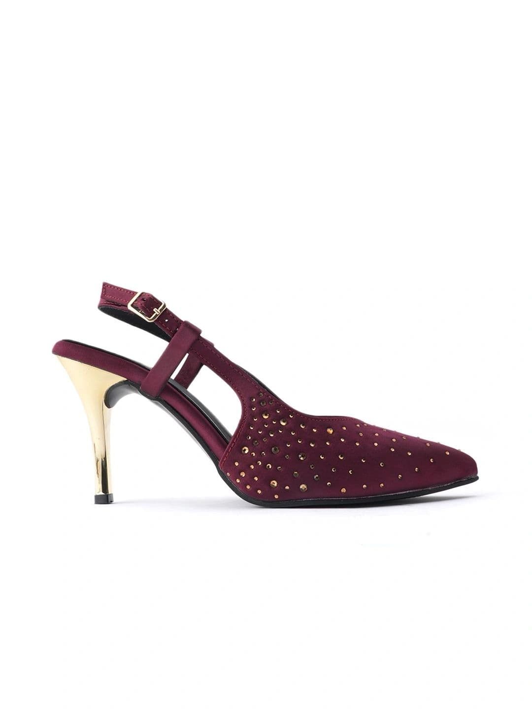 Lavie Embellished PU Slim Heeled Pumps thumbnail 3