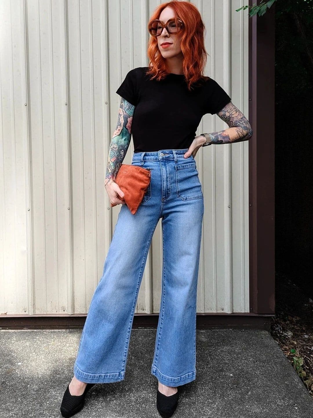Aadvi Fashion Women Comfort Wide Leg High-Rise Light Fade Stretchable Jeans thumbnail 4