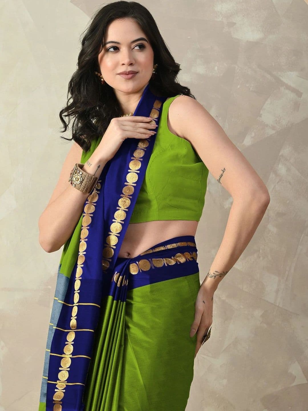 KALINI Woven Design Zari Designer Gadwal Saree thumbnail 7